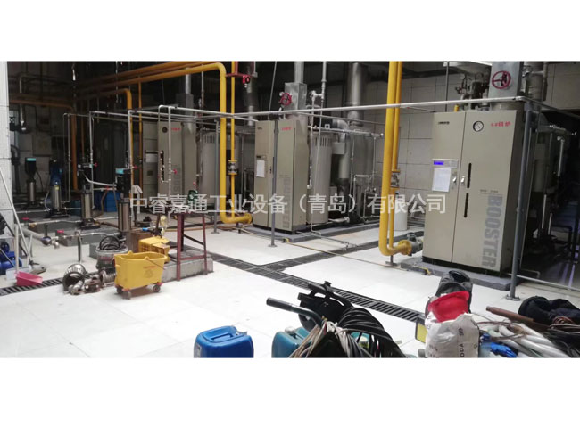 鍋爐換熱設備施工現場