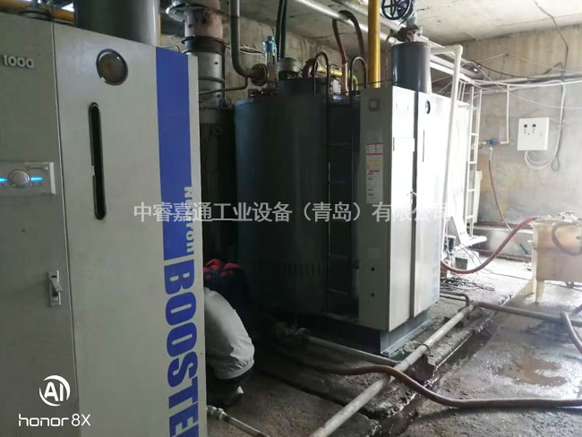 鍋爐換熱設備施工現場