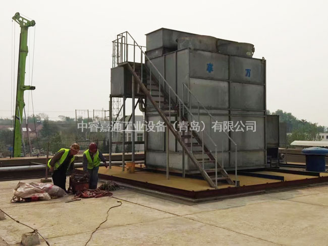 鍋爐換熱設備施工現場