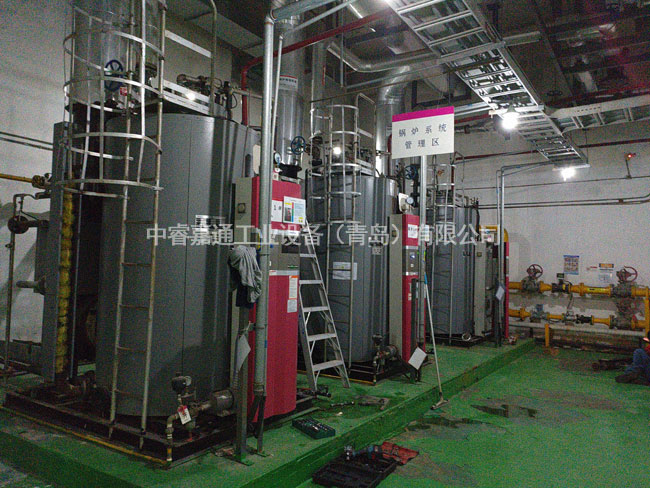 鍋爐換熱設備施工現場