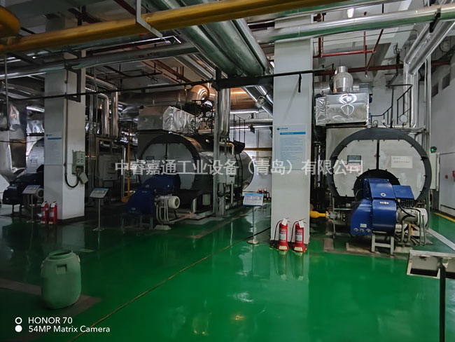 鍋爐換熱設備施工現場