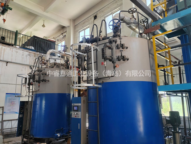 鍋爐換熱設備施工現場