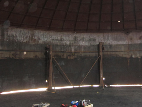 油罐拆除安全施工現場