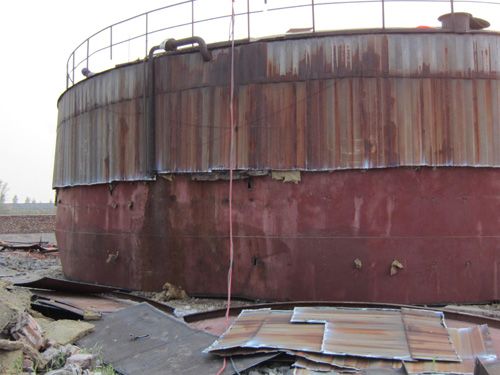 油罐拆除安全施工現場